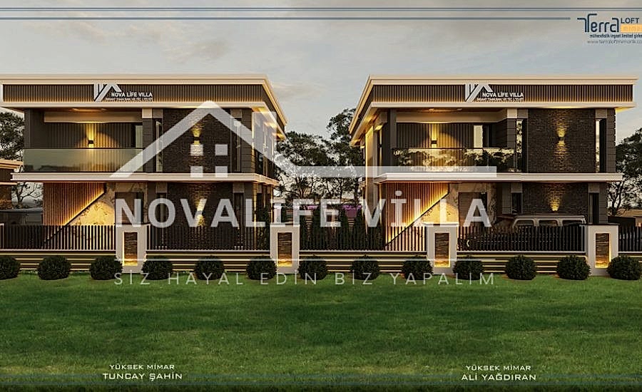 255m2 Dubleks Prefabrik Çelik Ev yapı