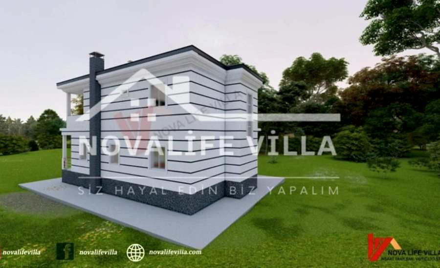 200m2 Dubleks Hisarçandır Prefabrik Çelik Ev Yapı