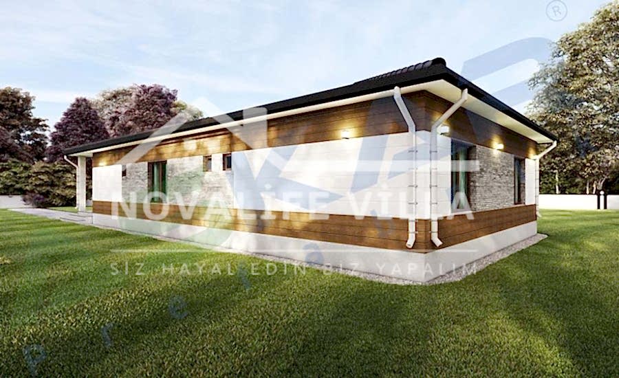 200m2 Tek Katlı Boğazkent Çelik Prefabrik Ev Yapı