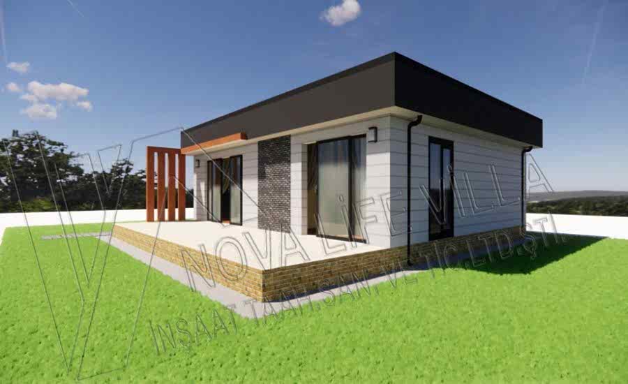 71m2 Tek Katlı çelik prefabrik ev
