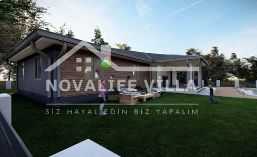 200m2 Tek Katlı Villa Boğazkent 2 çelik ev prefabrik yapı