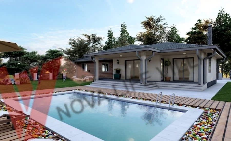 200m2 Tek Katlı Villa Boğazkent 2 çelik ev prefabrik yapı