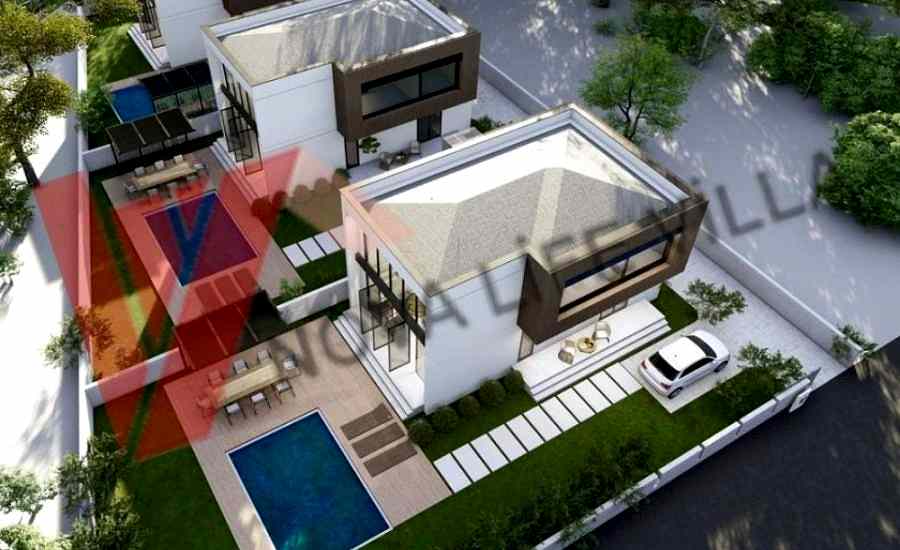 170m2 İki Katlı Dubleks Çelik Prefabrik Ev
