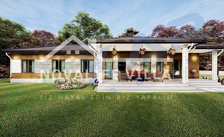 200m2 Tek Katlı Boğazkent Çelik Prefabrik Ev Yapı