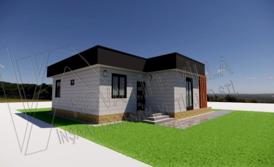71m2 Tek Katlı çelik prefabrik ev