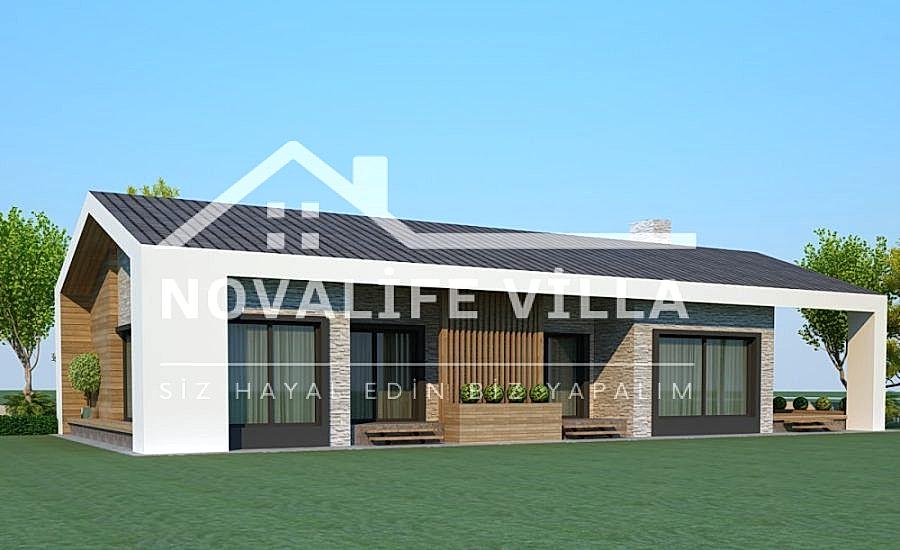 200m2 Tek Katlı Çelik Prefabrik Ev