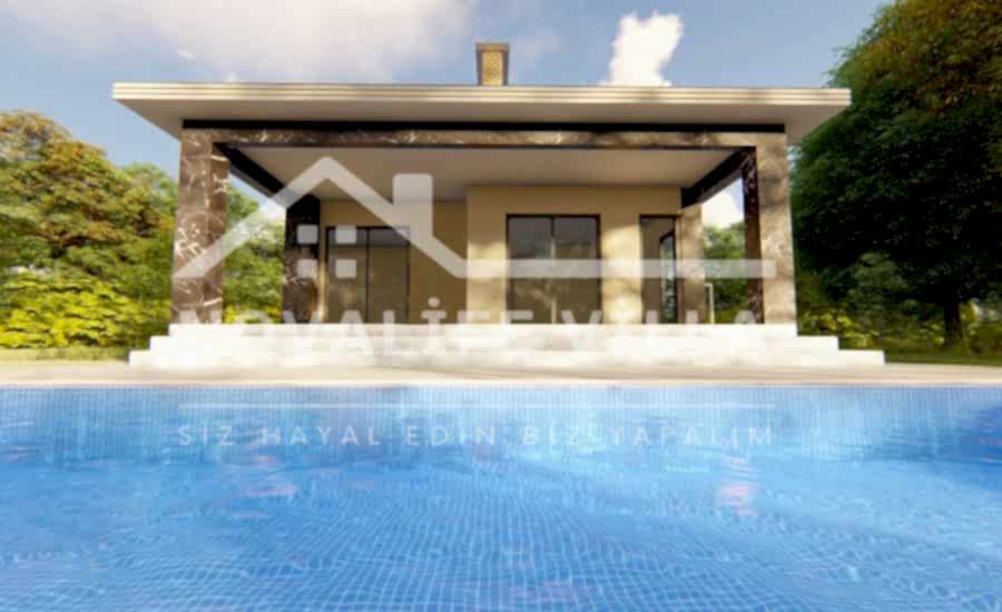 125m2 Tek katlı çelik prefabrik ev yapı