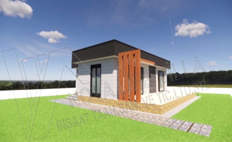 71m2 Tek Katlı çelik prefabrik ev