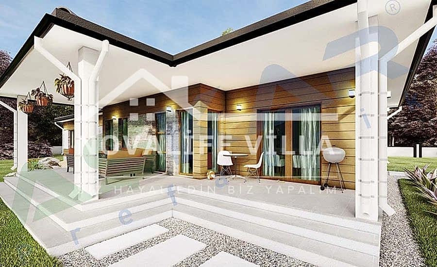 200m2 Tek Katlı Boğazkent Çelik Prefabrik Ev Yapı
