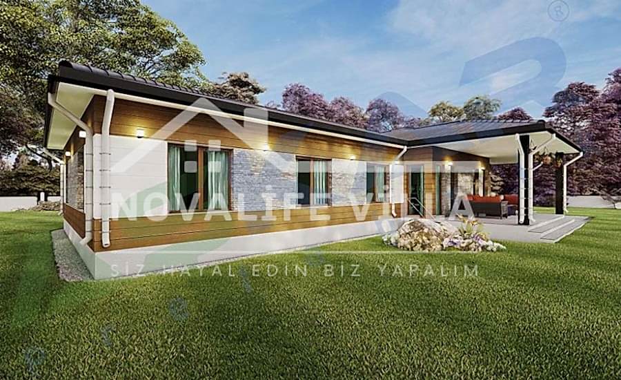200m2 Tek Katlı Boğazkent Çelik Prefabrik Ev Yapı