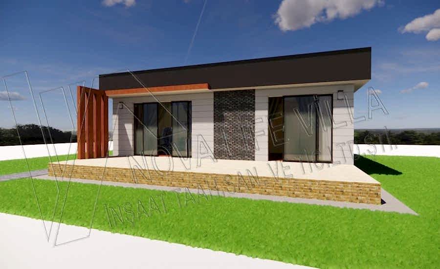 71m2 Tek Katlı çelik prefabrik ev