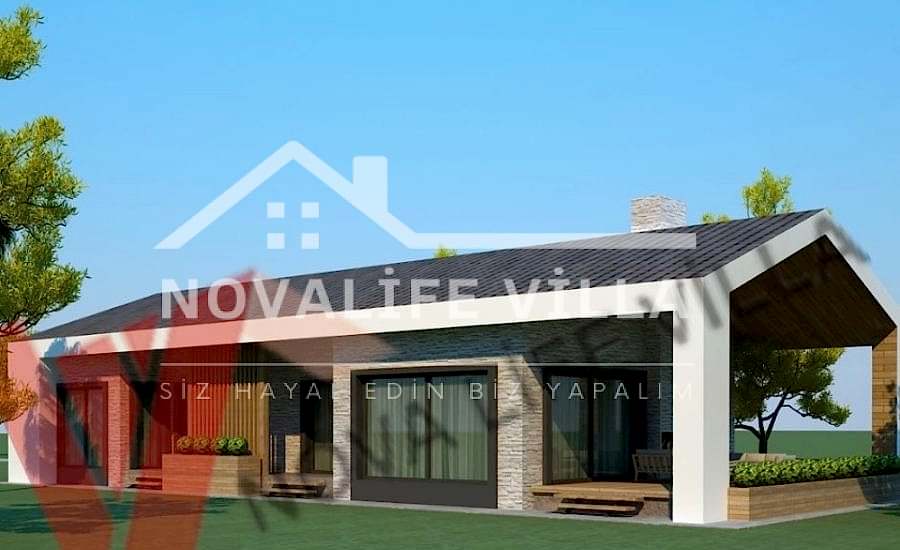 200m2 Tek Katlı Çelik Prefabrik Ev