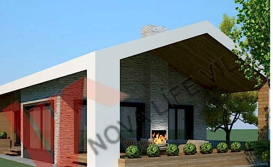 200m2 Tek Katlı Çelik Prefabrik Ev
