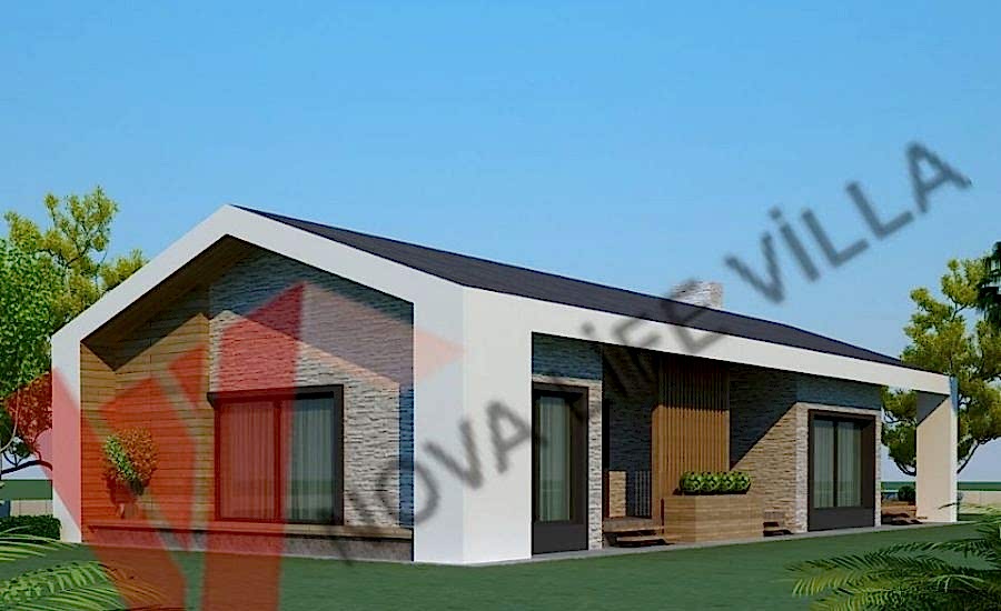 200m2 Tek Katlı Çelik Prefabrik Ev