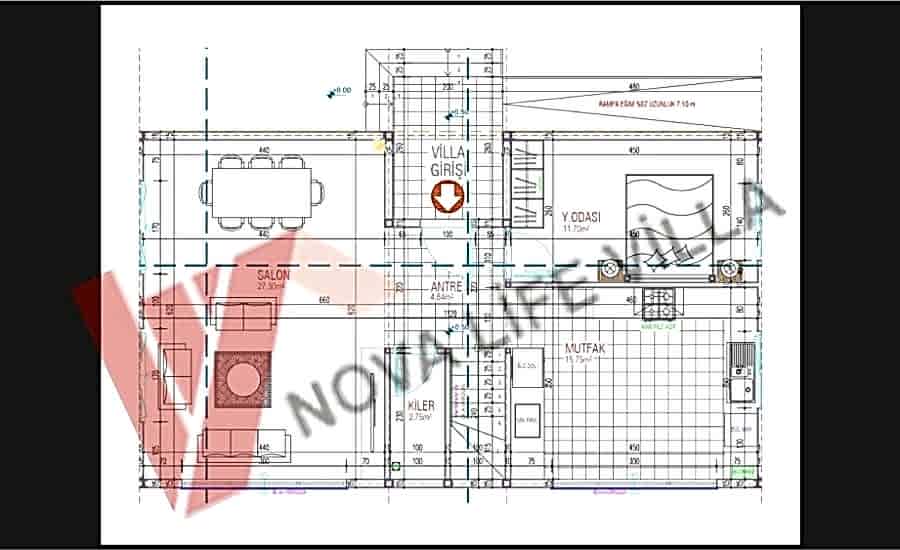 150m2 Dublex İki Katlı Çelik Prefabrik Ev