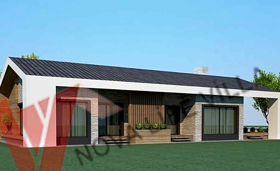 200m2 Tek Katlı Çelik Prefabrik Ev