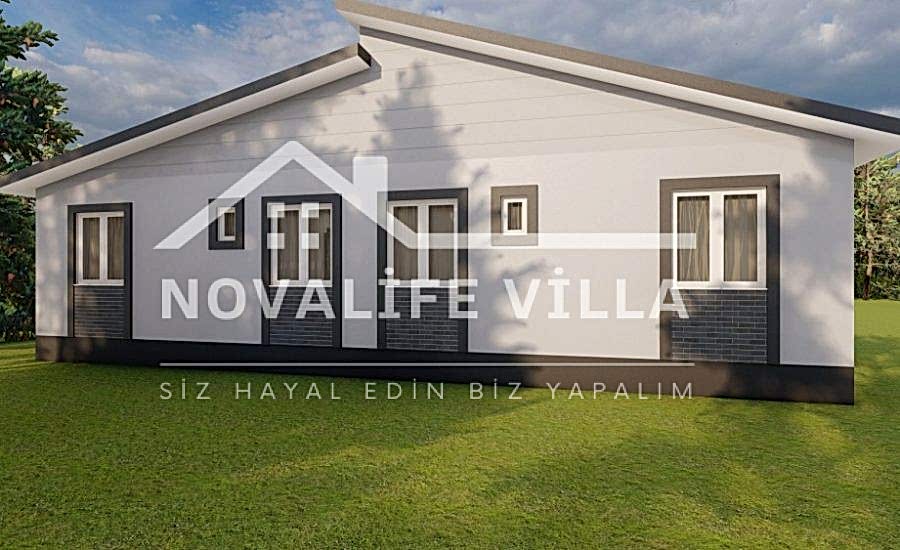 110m2 İkiz Villa çelik prefabrik ev yapı