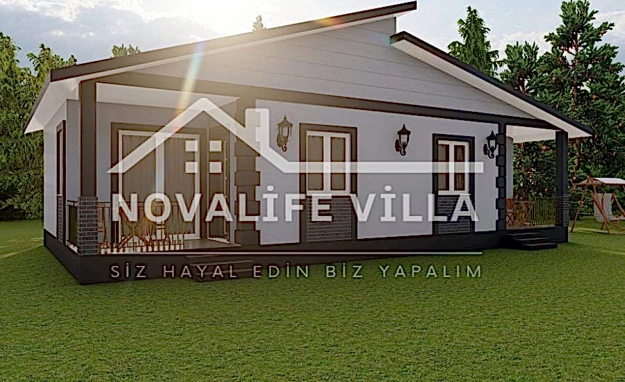 110m2 İkiz Villa çelik prefabrik ev yapı
