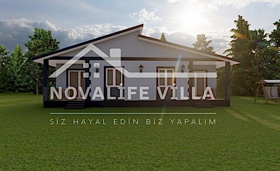 110m2 İkiz Villa çelik prefabrik ev yapı