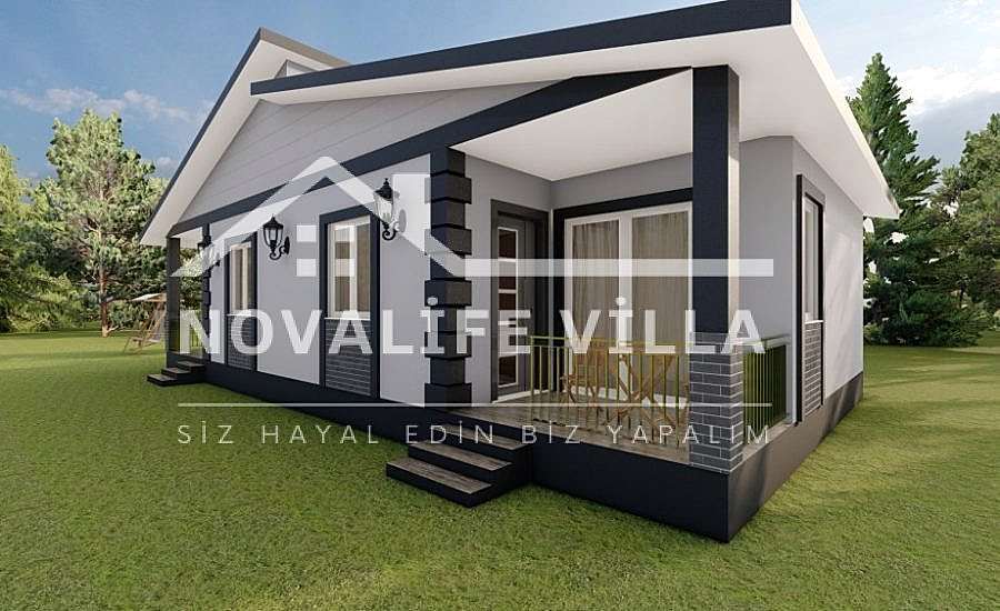 110m2 İkiz Villa çelik prefabrik ev yapı