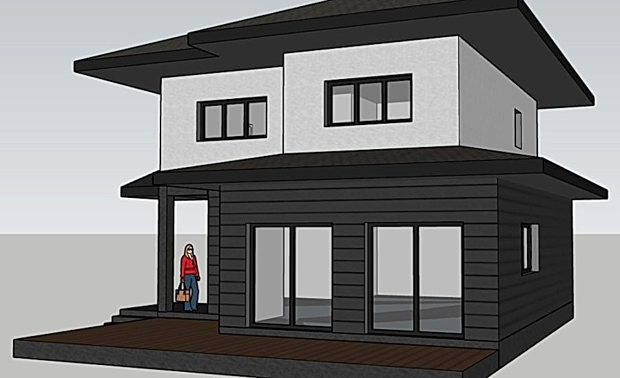 135m2 Dubleks İki Katlı Prefabrik Çelik Ev
