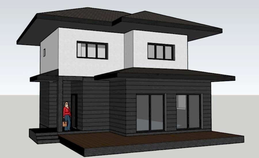 135m2 Dubleks İki Katlı Prefabrik Çelik Ev
