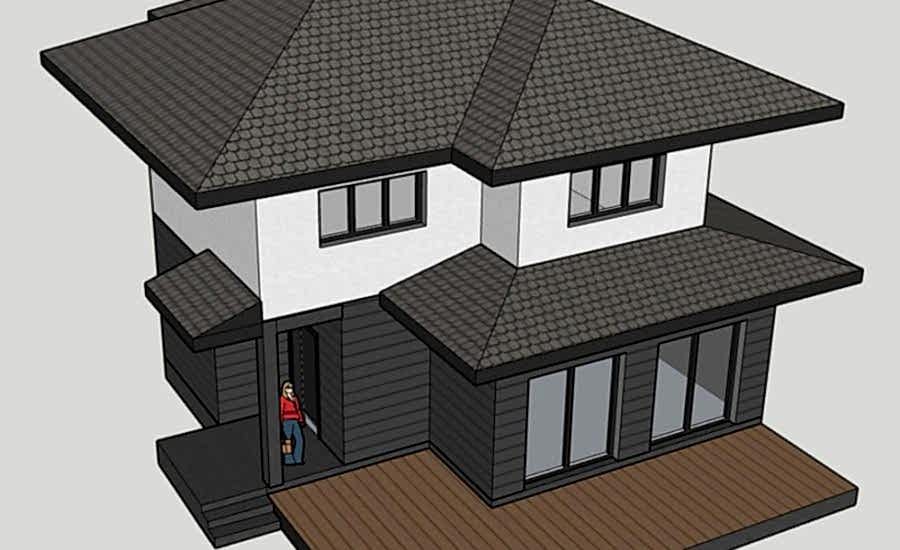 135m2 Dubleks İki Katlı Prefabrik Çelik Ev