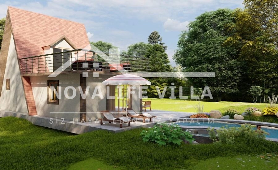 Adrasan Üçgen Çelik Prefabrik ev yapı