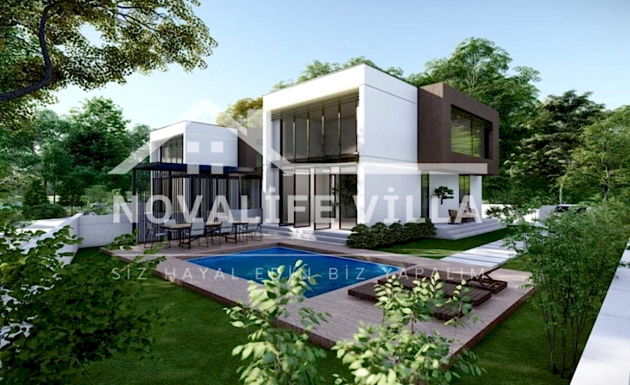 170m2 İki Katlı Dubleks Çelik Prefabrik Ev