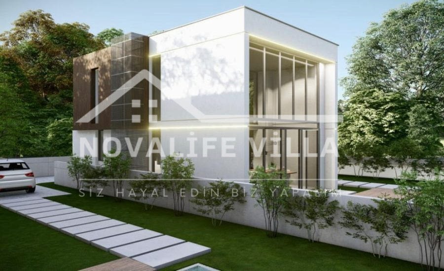 170m2 İki Katlı Dubleks Çelik Prefabrik Ev