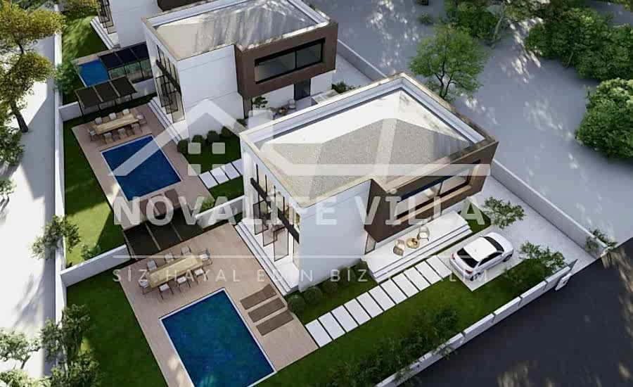 170m2 İki Katlı Dubleks Çelik Prefabrik Ev