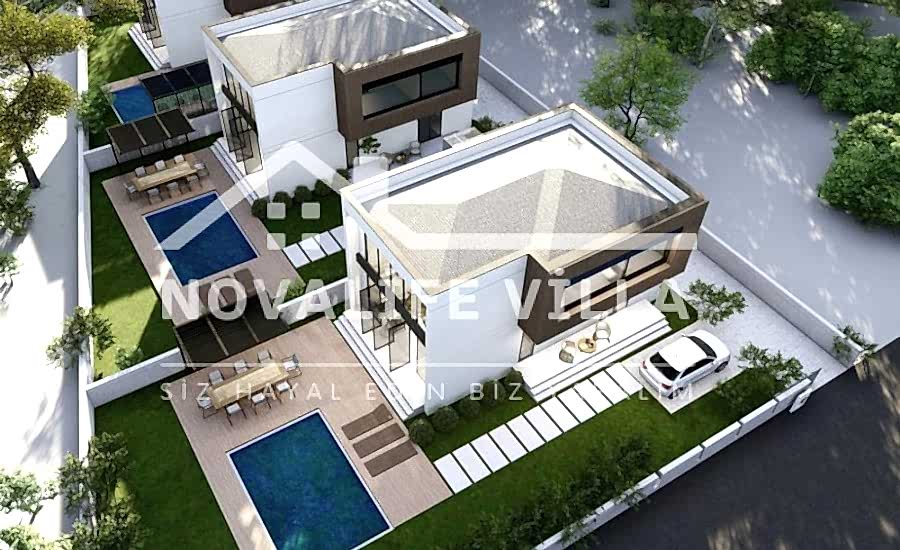170m2 İki Katlı Dubleks Çelik Prefabrik Ev