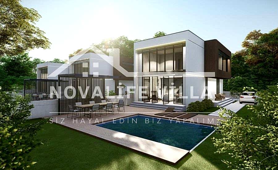 170m2 İki Katlı Dubleks Çelik Prefabrik Ev