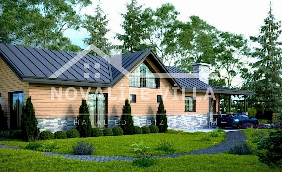200m2 Tek Katlı Düzlerçamı Çelik Prefabrik Ev Yapı