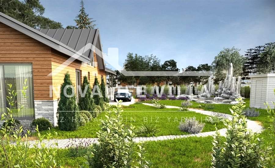 200m2 Tek Katlı Düzlerçamı Çelik Prefabrik Ev Yapı