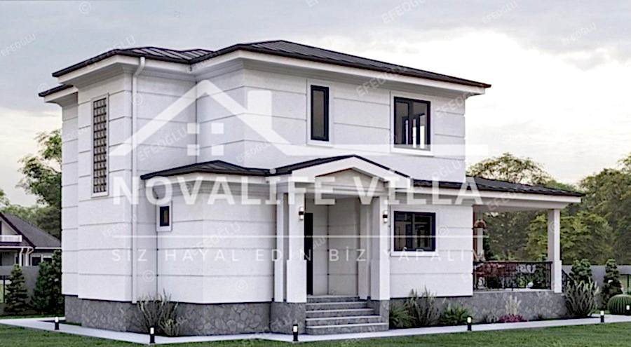 200m2 Dubleks İki Katlı Çelik Prefabrik Ev
