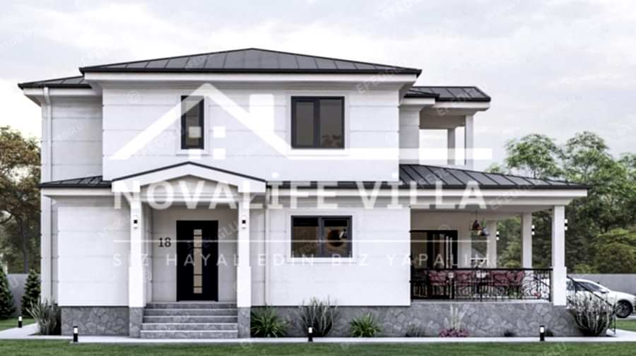 200m2 Dubleks İki Katlı Çelik Prefabrik Ev