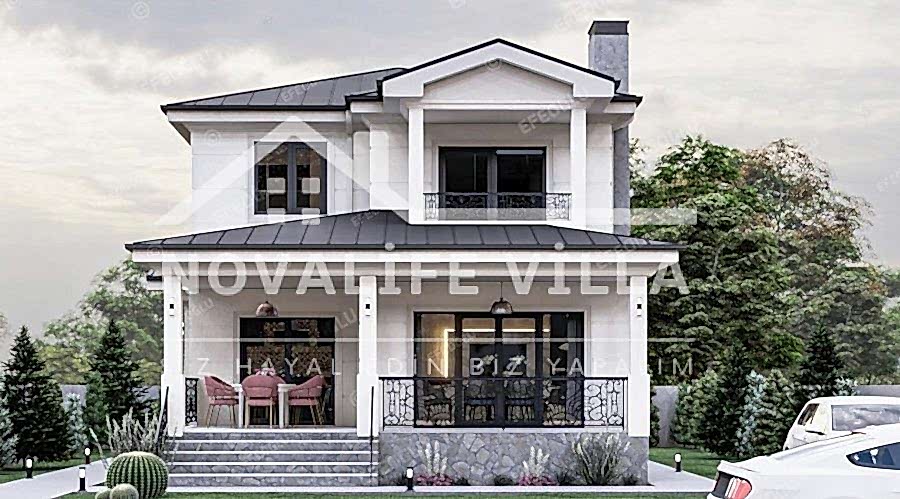 200m2 Dubleks İki Katlı Çelik Prefabrik Ev
