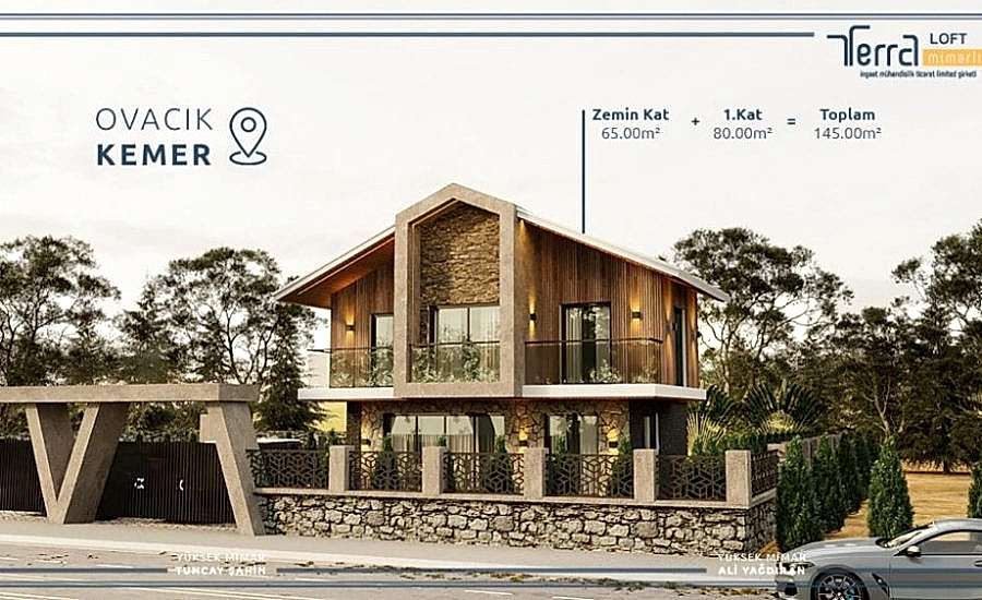 149m2 Dubleks İki Katlı çelik prefabrik ev yapı
