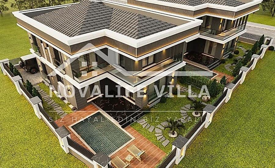 255m2 Dubleks Prefabrik Çelik Ev yapı