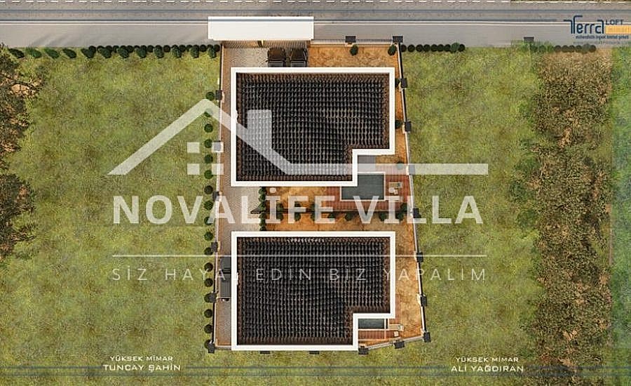 255m2 Dubleks Prefabrik Çelik Ev yapı
