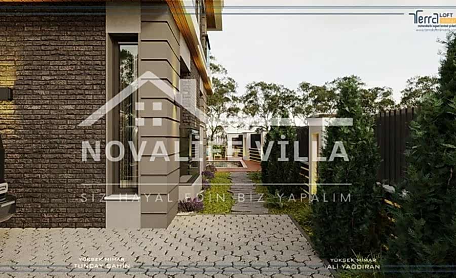 255m2 Dubleks Prefabrik Çelik Ev yapı