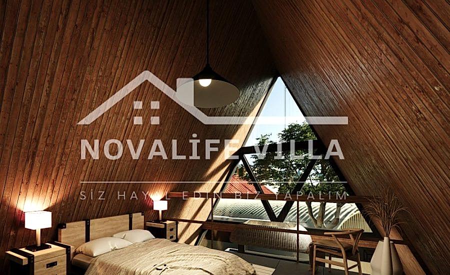Üçgen Model 3 Çelik Prefabrik Ev