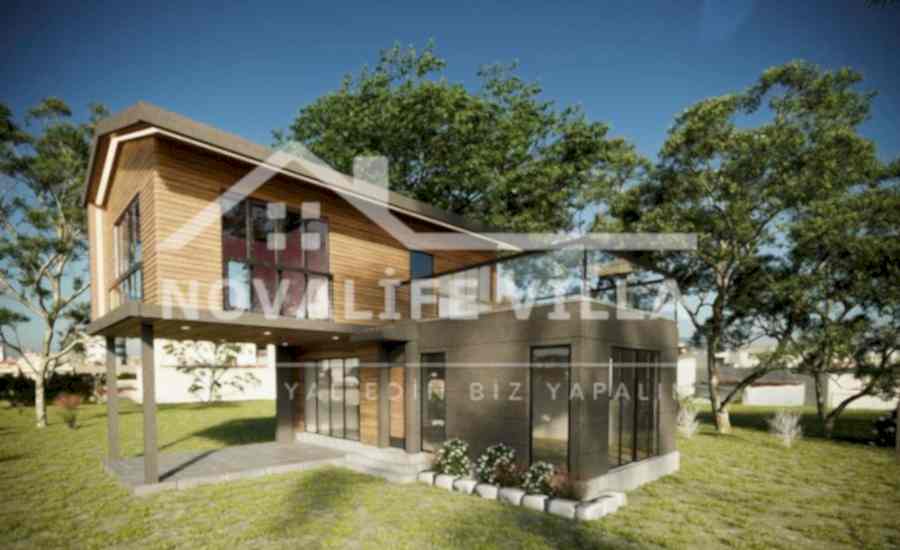 86m2 Dubleks çelik prefabrik ev yapı