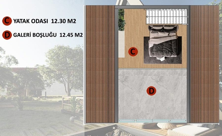Üçgen Model 3 Çelik Prefabrik Ev