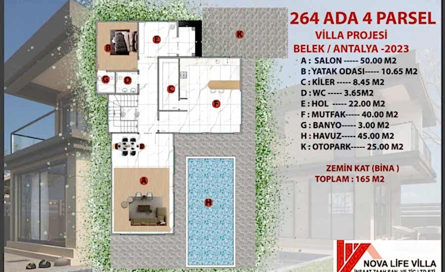 350m2 Dubleks Çelik Prefabrik Ev Yapı